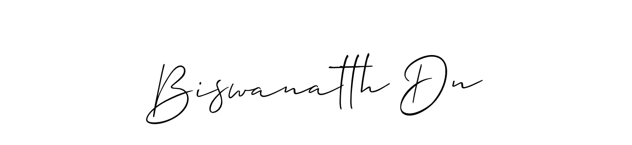 Make a beautiful signature design for name Biswanatth Dn. With this signature (Allison_Script) style, you can create a handwritten signature for free. Biswanatth Dn signature style 2 images and pictures png