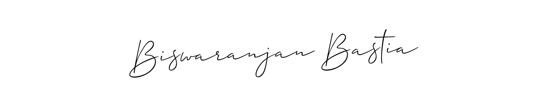 Allison_Script is a professional signature style that is perfect for those who want to add a touch of class to their signature. It is also a great choice for those who want to make their signature more unique. Get Biswaranjan Bastia name to fancy signature for free. Biswaranjan Bastia signature style 2 images and pictures png
