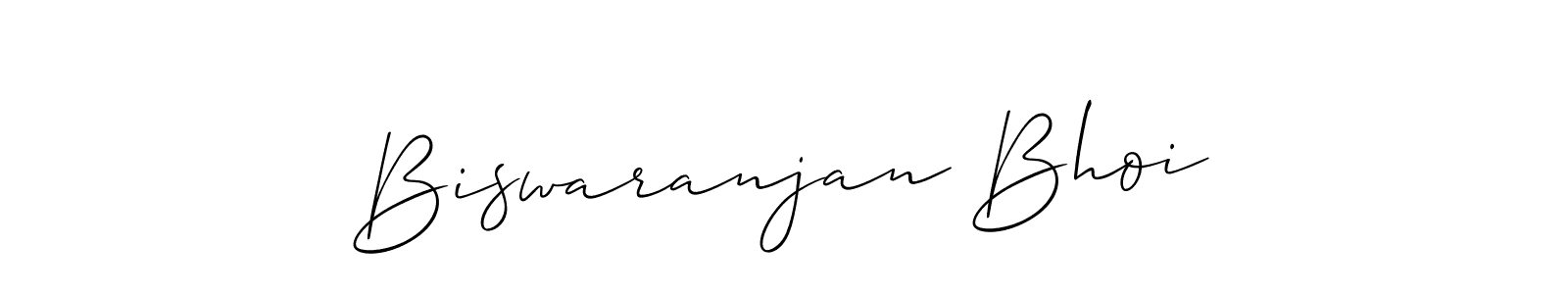Use a signature maker to create a handwritten signature online. With this signature software, you can design (Allison_Script) your own signature for name Biswaranjan Bhoi. Biswaranjan Bhoi signature style 2 images and pictures png