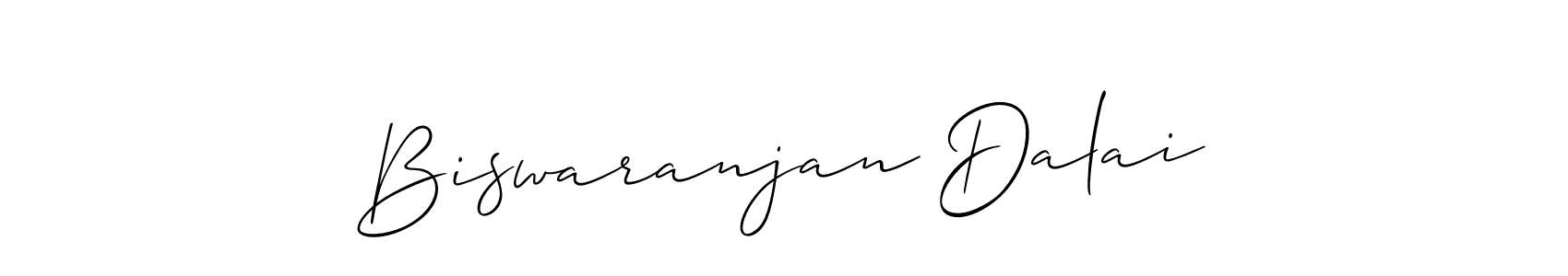 You should practise on your own different ways (Allison_Script) to write your name (Biswaranjan Dalai) in signature. don't let someone else do it for you. Biswaranjan Dalai signature style 2 images and pictures png