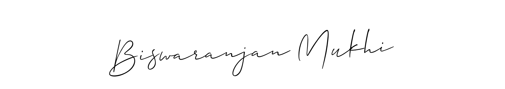 Biswaranjan Mukhi stylish signature style. Best Handwritten Sign (Allison_Script) for my name. Handwritten Signature Collection Ideas for my name Biswaranjan Mukhi. Biswaranjan Mukhi signature style 2 images and pictures png