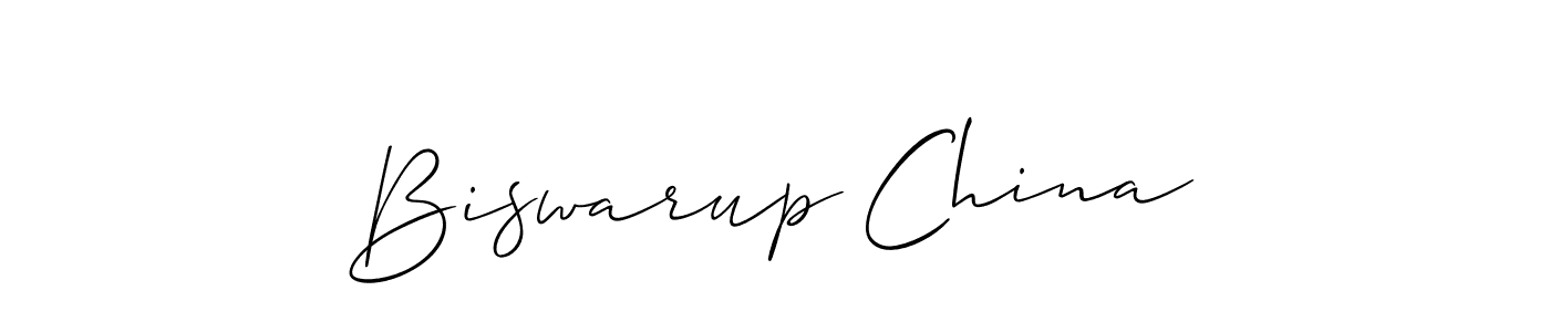 Check out images of Autograph of Biswarup China name. Actor Biswarup China Signature Style. Allison_Script is a professional sign style online. Biswarup China signature style 2 images and pictures png