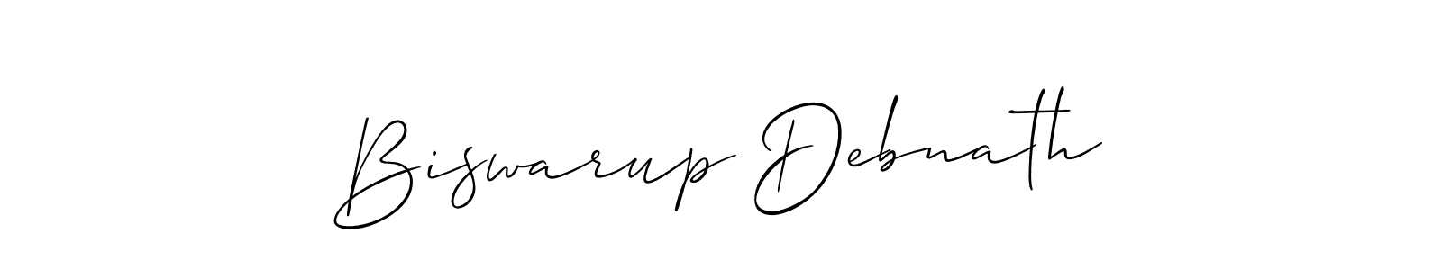 You should practise on your own different ways (Allison_Script) to write your name (Biswarup Debnath) in signature. don't let someone else do it for you. Biswarup Debnath signature style 2 images and pictures png