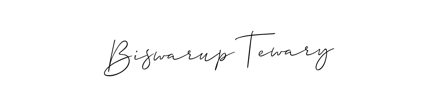 How to make Biswarup Tewary signature? Allison_Script is a professional autograph style. Create handwritten signature for Biswarup Tewary name. Biswarup Tewary signature style 2 images and pictures png