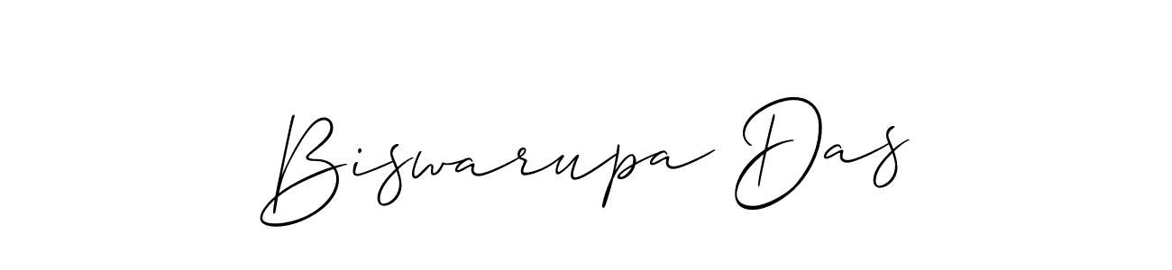 How to make Biswarupa Das name signature. Use Allison_Script style for creating short signs online. This is the latest handwritten sign. Biswarupa Das signature style 2 images and pictures png