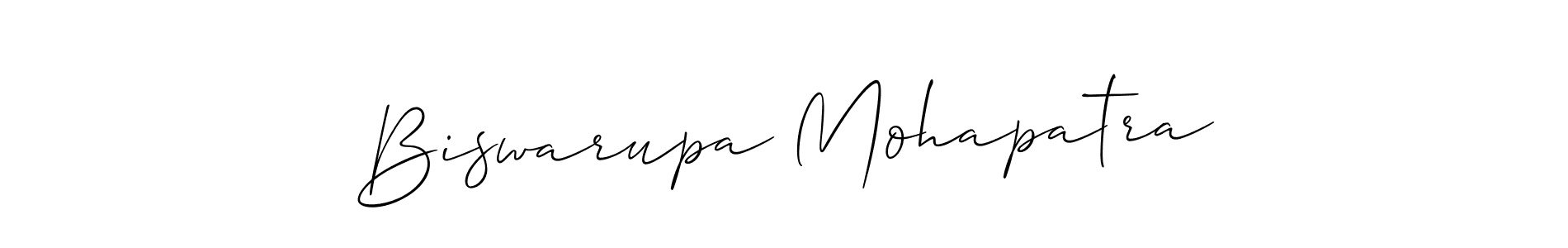 How to make Biswarupa Mohapatra signature? Allison_Script is a professional autograph style. Create handwritten signature for Biswarupa Mohapatra name. Biswarupa Mohapatra signature style 2 images and pictures png