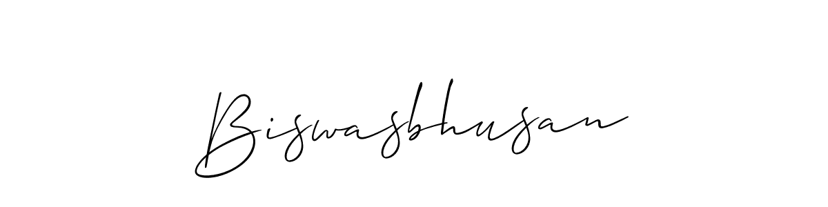 How to make Biswasbhusan signature? Allison_Script is a professional autograph style. Create handwritten signature for Biswasbhusan name. Biswasbhusan signature style 2 images and pictures png
