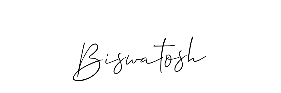 Use a signature maker to create a handwritten signature online. With this signature software, you can design (Allison_Script) your own signature for name Biswatosh. Biswatosh signature style 2 images and pictures png