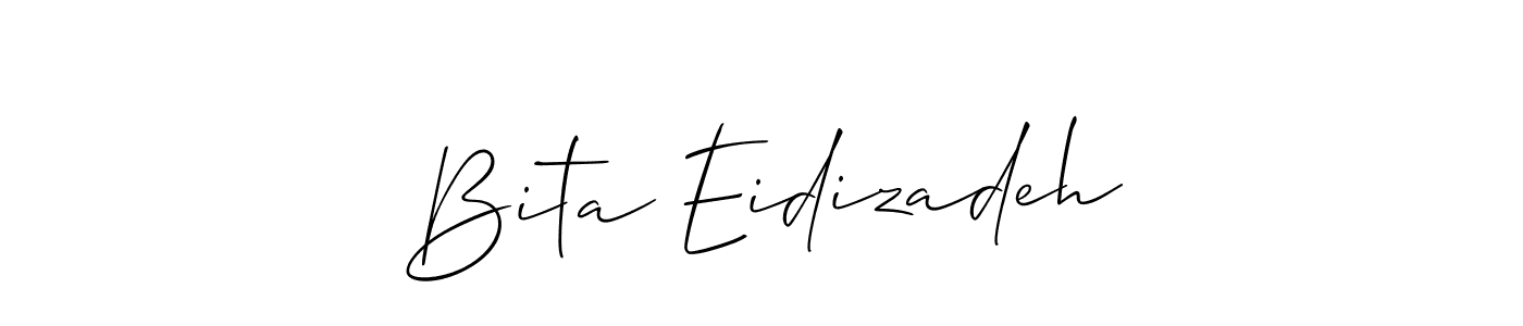 How to Draw Bita Eidizadeh signature style? Allison_Script is a latest design signature styles for name Bita Eidizadeh. Bita Eidizadeh signature style 2 images and pictures png