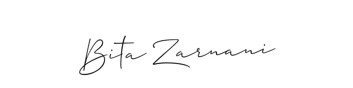 You should practise on your own different ways (Allison_Script) to write your name (Bita Zarnani) in signature. don't let someone else do it for you. Bita Zarnani signature style 2 images and pictures png