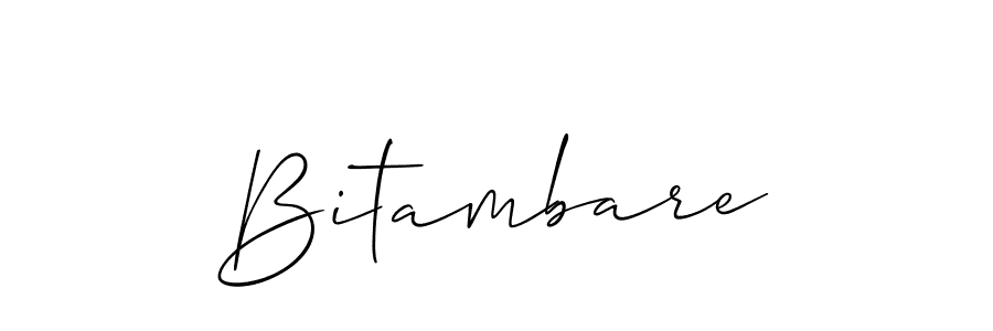 The best way (Allison_Script) to make a short signature is to pick only two or three words in your name. The name Bitambare include a total of six letters. For converting this name. Bitambare signature style 2 images and pictures png