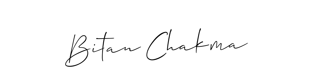 How to make Bitan Chakma name signature. Use Allison_Script style for creating short signs online. This is the latest handwritten sign. Bitan Chakma signature style 2 images and pictures png