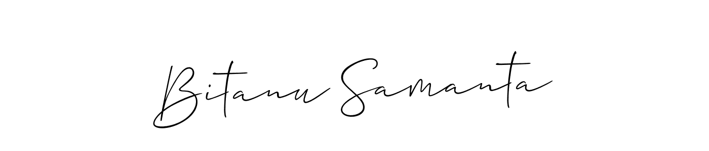 Use a signature maker to create a handwritten signature online. With this signature software, you can design (Allison_Script) your own signature for name Bitanu Samanta. Bitanu Samanta signature style 2 images and pictures png