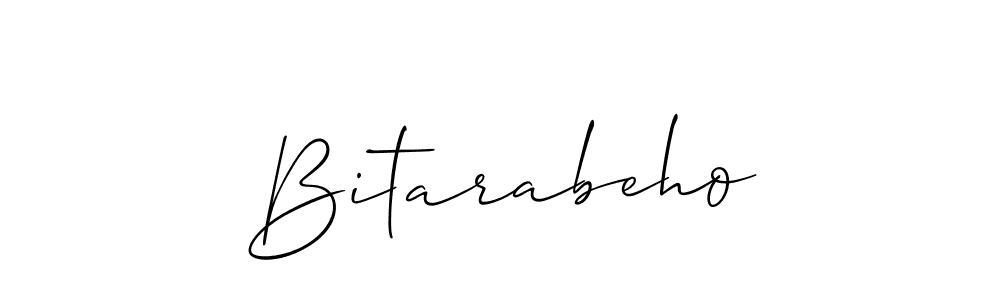 Allison_Script is a professional signature style that is perfect for those who want to add a touch of class to their signature. It is also a great choice for those who want to make their signature more unique. Get Bitarabeho name to fancy signature for free. Bitarabeho signature style 2 images and pictures png