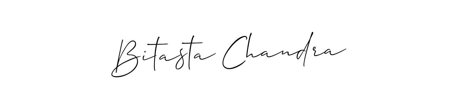 The best way (Allison_Script) to make a short signature is to pick only two or three words in your name. The name Bitasta Chandra include a total of six letters. For converting this name. Bitasta Chandra signature style 2 images and pictures png