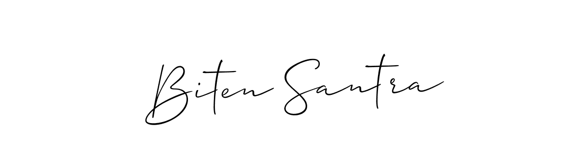 Make a beautiful signature design for name Biten Santra. Use this online signature maker to create a handwritten signature for free. Biten Santra signature style 2 images and pictures png