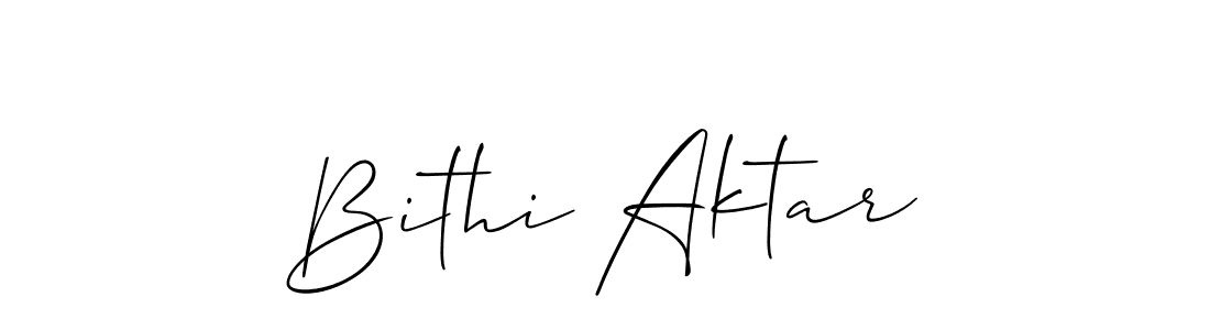 Make a beautiful signature design for name Bithi Aktar. Use this online signature maker to create a handwritten signature for free. Bithi Aktar signature style 2 images and pictures png