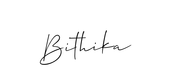 Allison_Script is a professional signature style that is perfect for those who want to add a touch of class to their signature. It is also a great choice for those who want to make their signature more unique. Get Bithika name to fancy signature for free. Bithika signature style 2 images and pictures png