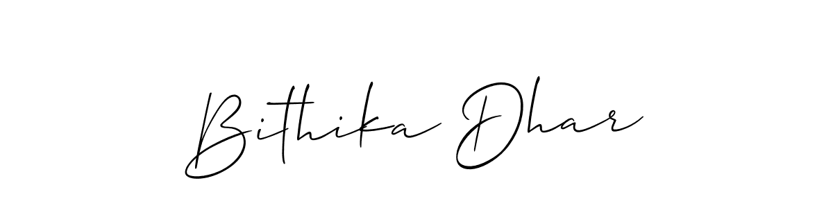 Check out images of Autograph of Bithika Dhar name. Actor Bithika Dhar Signature Style. Allison_Script is a professional sign style online. Bithika Dhar signature style 2 images and pictures png