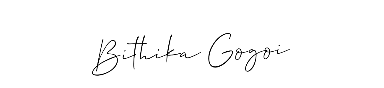 It looks lik you need a new signature style for name Bithika Gogoi. Design unique handwritten (Allison_Script) signature with our free signature maker in just a few clicks. Bithika Gogoi signature style 2 images and pictures png