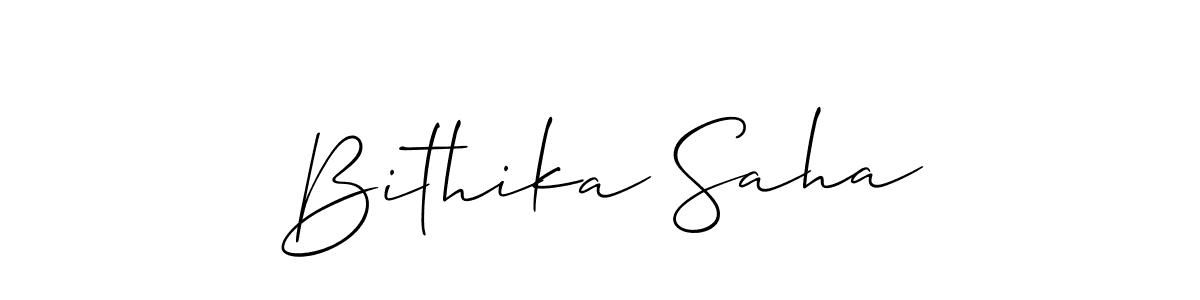 Make a short Bithika Saha signature style. Manage your documents anywhere anytime using Allison_Script. Create and add eSignatures, submit forms, share and send files easily. Bithika Saha signature style 2 images and pictures png