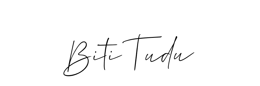 Similarly Allison_Script is the best handwritten signature design. Signature creator online .You can use it as an online autograph creator for name Biti Tudu. Biti Tudu signature style 2 images and pictures png