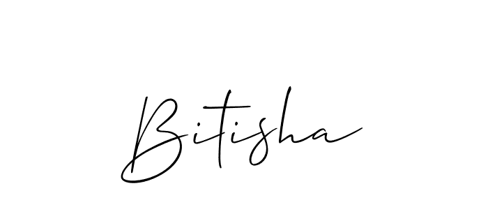Bitisha stylish signature style. Best Handwritten Sign (Allison_Script) for my name. Handwritten Signature Collection Ideas for my name Bitisha. Bitisha signature style 2 images and pictures png