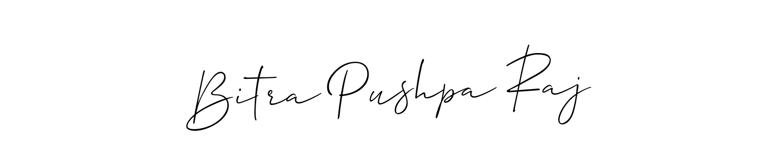 Also we have Bitra Pushpa Raj name is the best signature style. Create professional handwritten signature collection using Allison_Script autograph style. Bitra Pushpa Raj signature style 2 images and pictures png