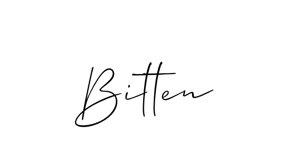 if you are searching for the best signature style for your name Bitten. so please give up your signature search. here we have designed multiple signature styles  using Allison_Script. Bitten signature style 2 images and pictures png