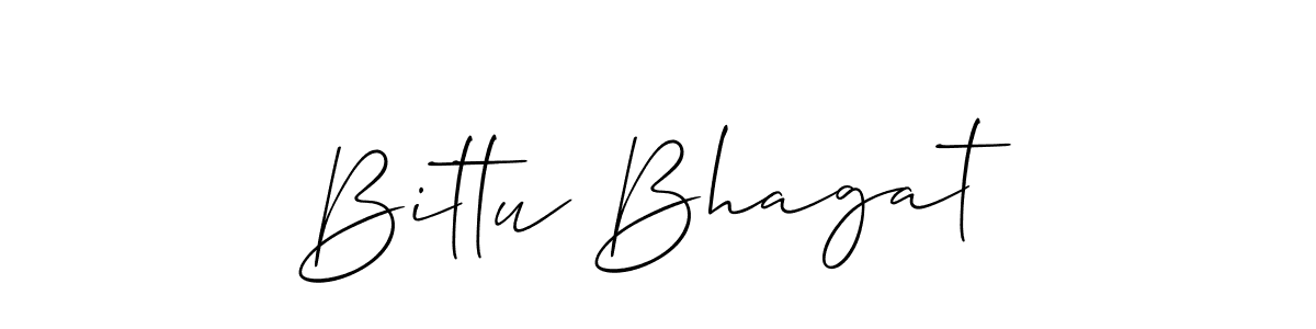 You can use this online signature creator to create a handwritten signature for the name Bittu Bhagat. This is the best online autograph maker. Bittu Bhagat signature style 2 images and pictures png