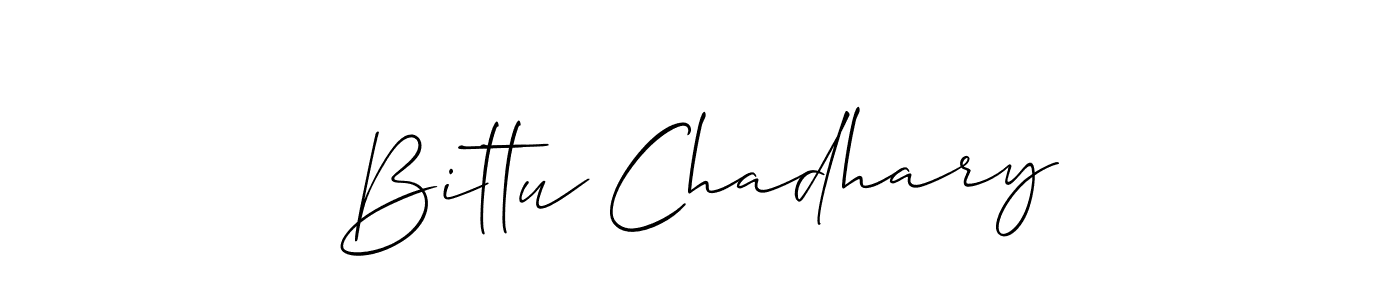 It looks lik you need a new signature style for name Bittu Chadhary. Design unique handwritten (Allison_Script) signature with our free signature maker in just a few clicks. Bittu Chadhary signature style 2 images and pictures png