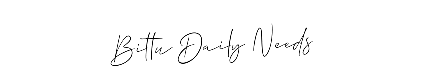 Make a beautiful signature design for name Bittu Daily Needs. Use this online signature maker to create a handwritten signature for free. Bittu Daily Needs signature style 2 images and pictures png