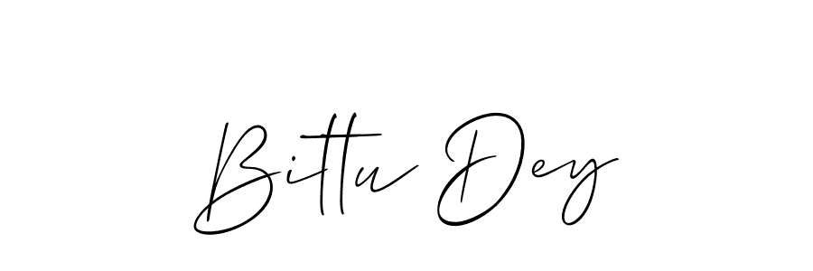 Design your own signature with our free online signature maker. With this signature software, you can create a handwritten (Allison_Script) signature for name Bittu Dey. Bittu Dey signature style 2 images and pictures png