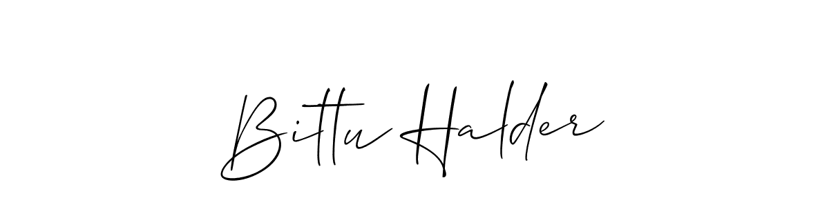 Also You can easily find your signature by using the search form. We will create Bittu Halder name handwritten signature images for you free of cost using Allison_Script sign style. Bittu Halder signature style 2 images and pictures png