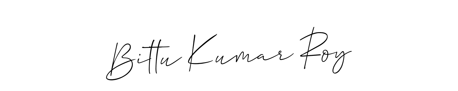 Similarly Allison_Script is the best handwritten signature design. Signature creator online .You can use it as an online autograph creator for name Bittu Kumar Roy. Bittu Kumar Roy signature style 2 images and pictures png
