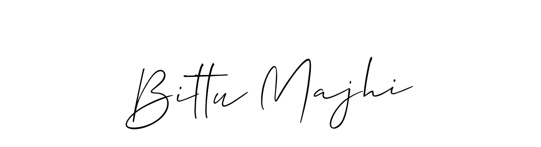 The best way (Allison_Script) to make a short signature is to pick only two or three words in your name. The name Bittu Majhi include a total of six letters. For converting this name. Bittu Majhi signature style 2 images and pictures png