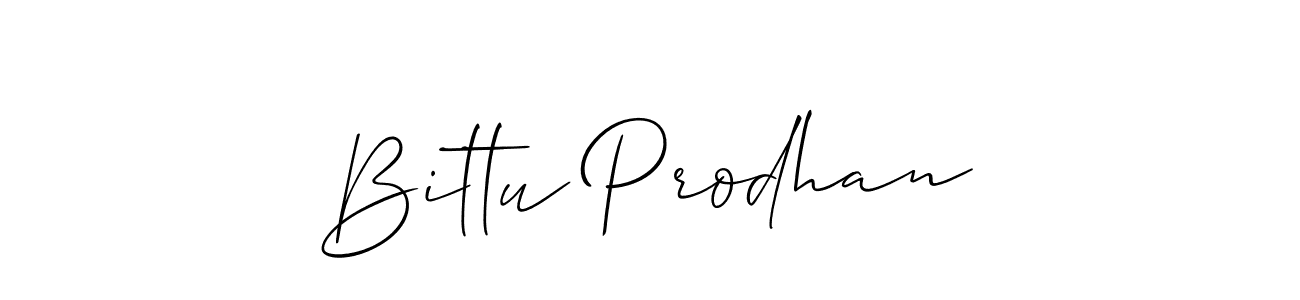 Create a beautiful signature design for name Bittu Prodhan. With this signature (Allison_Script) fonts, you can make a handwritten signature for free. Bittu Prodhan signature style 2 images and pictures png