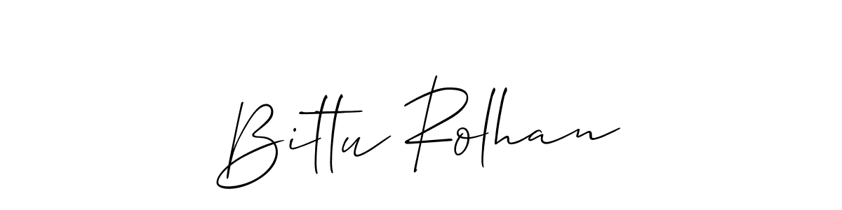 Make a short Bittu Rolhan signature style. Manage your documents anywhere anytime using Allison_Script. Create and add eSignatures, submit forms, share and send files easily. Bittu Rolhan signature style 2 images and pictures png