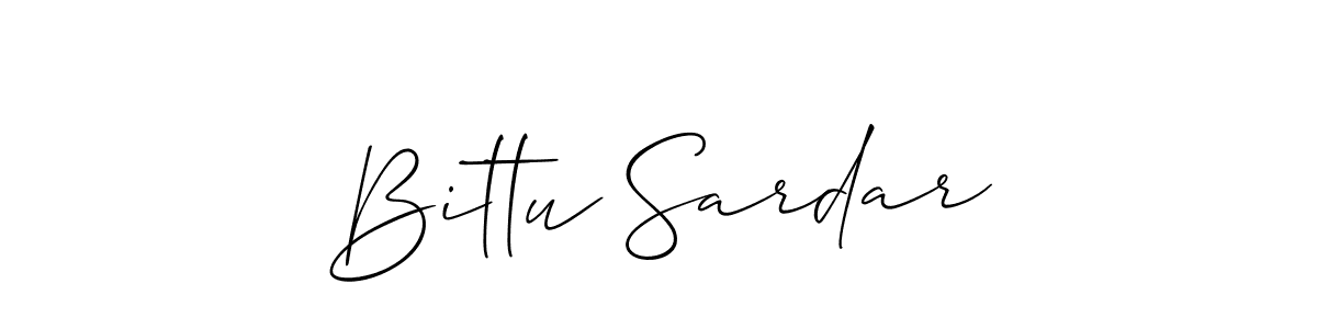 How to Draw Bittu Sardar signature style? Allison_Script is a latest design signature styles for name Bittu Sardar. Bittu Sardar signature style 2 images and pictures png