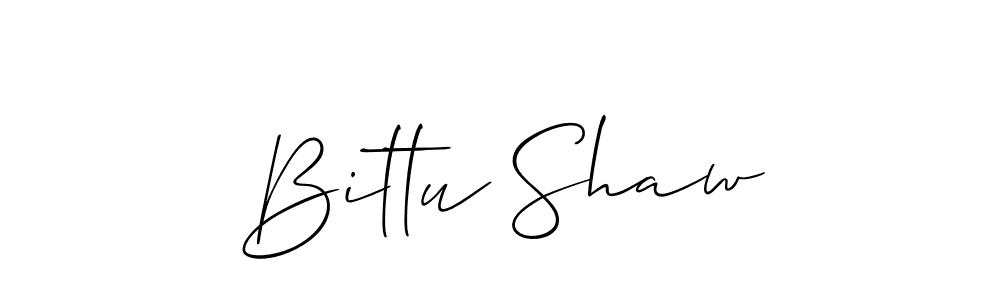 You should practise on your own different ways (Allison_Script) to write your name (Bittu Shaw) in signature. don't let someone else do it for you. Bittu Shaw signature style 2 images and pictures png