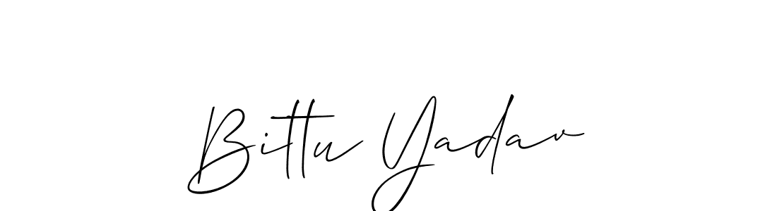 How to Draw Bittu Yadav signature style? Allison_Script is a latest design signature styles for name Bittu Yadav. Bittu Yadav signature style 2 images and pictures png