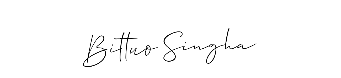 Use a signature maker to create a handwritten signature online. With this signature software, you can design (Allison_Script) your own signature for name Bittuo Singha. Bittuo Singha signature style 2 images and pictures png