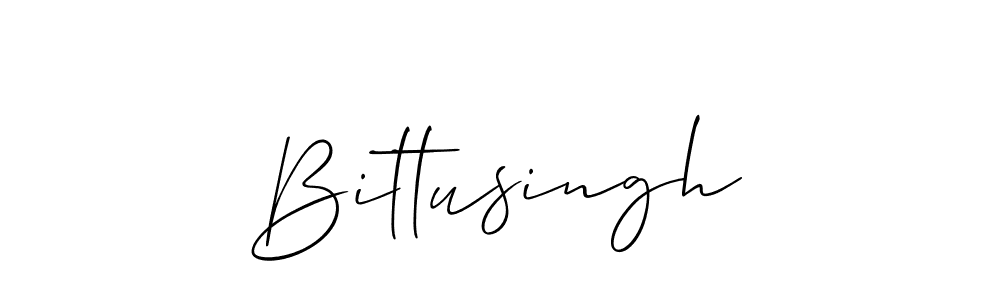 Also we have Bittusingh name is the best signature style. Create professional handwritten signature collection using Allison_Script autograph style. Bittusingh signature style 2 images and pictures png