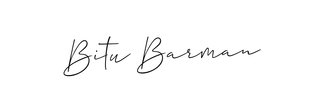 You should practise on your own different ways (Allison_Script) to write your name (Bitu Barman) in signature. don't let someone else do it for you. Bitu Barman signature style 2 images and pictures png
