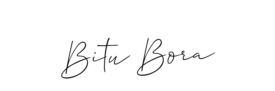 Also we have Bitu Bora name is the best signature style. Create professional handwritten signature collection using Allison_Script autograph style. Bitu Bora signature style 2 images and pictures png