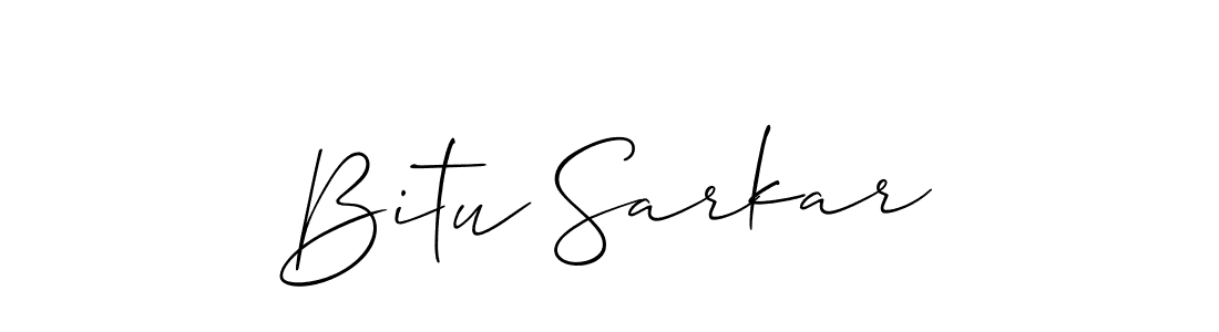 How to make Bitu Sarkar signature? Allison_Script is a professional autograph style. Create handwritten signature for Bitu Sarkar name. Bitu Sarkar signature style 2 images and pictures png