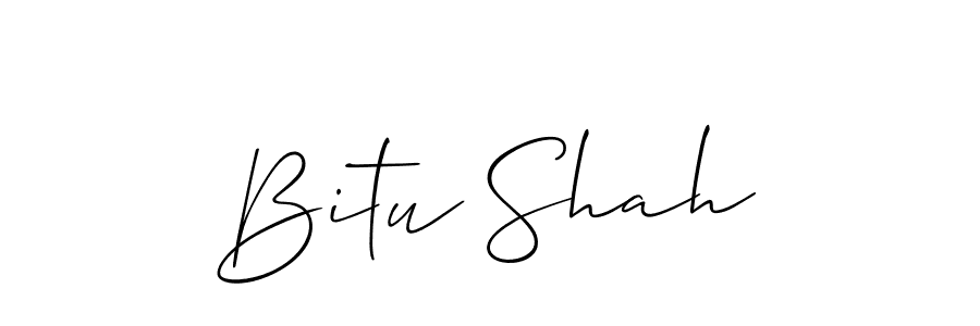 How to make Bitu Shah signature? Allison_Script is a professional autograph style. Create handwritten signature for Bitu Shah name. Bitu Shah signature style 2 images and pictures png