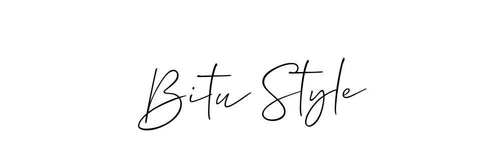 You should practise on your own different ways (Allison_Script) to write your name (Bitu Style) in signature. don't let someone else do it for you. Bitu Style signature style 2 images and pictures png
