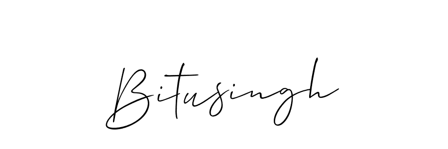 How to make Bitusingh name signature. Use Allison_Script style for creating short signs online. This is the latest handwritten sign. Bitusingh signature style 2 images and pictures png