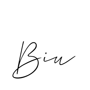 It looks lik you need a new signature style for name Biu. Design unique handwritten (Allison_Script) signature with our free signature maker in just a few clicks. Biu signature style 2 images and pictures png